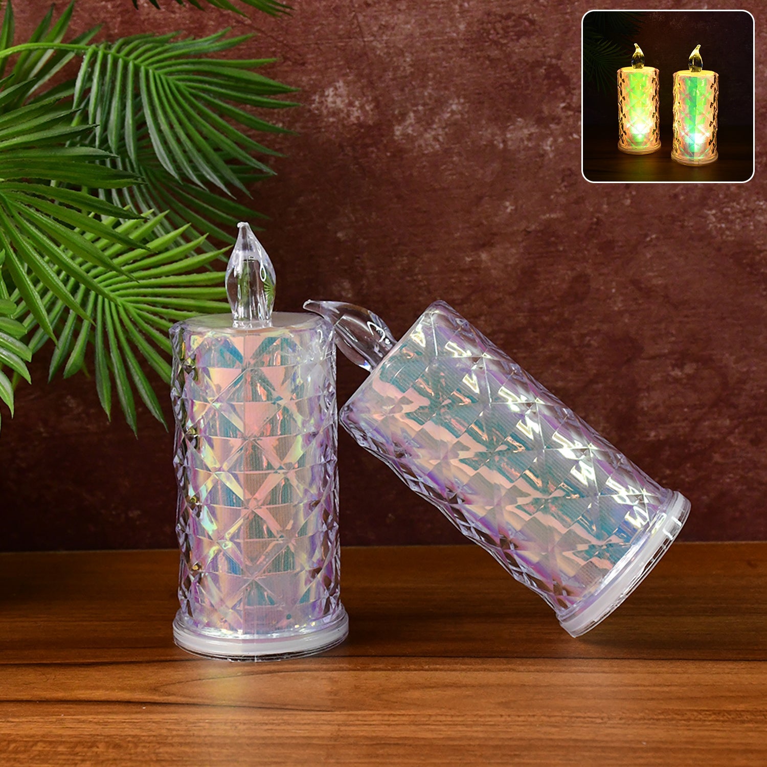 Flameless LED Crystal Candle Set Flameless LED Crystal Candle Set
